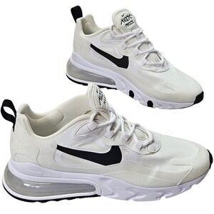 Nike Air Max 270 React Womens 7.5 Summit White Black Sneakers CI3899-101